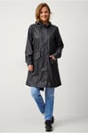 Áhkká - Regnparkas Rain Waist Parka PU - Svart