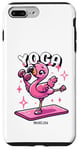 Coque pour iPhone 7 Plus/8 Plus Yoga Drôle Flamingo Mignon Fitness Entraînement Femmes Gym