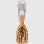 La Briantina Brosse à cheveux sibylle en bambou, coussin en caoutchouc et poils à épingle en bambou, 24,5 x 8,5 cm