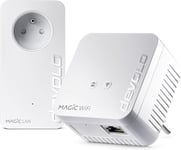 Magic 1 Wifi 4 (n) Mini Starter Kit : 2x Adaptateurs CPL WiFi (1200 Mbits, 2x Ports Fast Ethernet), idéal télétravail, gaming, streaming, prise française.[V631]