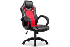 Intimate Wm Heart Fauteuil bureau de gaming chaise - moderne confortable ergonomique en similicuir pu hauteur réglable rouge intimate wm heat
