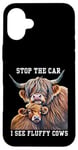 Coque pour iPhone 16 Plus Arrêtez la voiture, je vois une éleveuse de vaches moelleuses qui aime les vaches