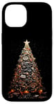 Coque pour iPhone 14 Arbre de Noël Pièces de voiture et camion Mécanicien Garage Homme