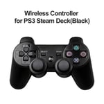 Noir - Manette de jeu sans fil Bluetooth pour Sony Playstation 3, manette PS3, manette de jeu PC super mince,