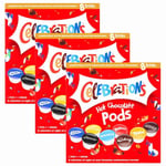 3x Celebration Instant Hot Chocolate Pods 122g Compatible with Nescafe Machine