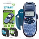 Dymo LetraTag LT-100H Label Maker Starter Kit+ | Handheld Label Printer Machine | with Paper, Clear Plastic Label Tape & Machine Holder | Ideal for Office or Home