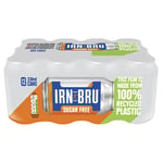 IRN-BRU Sugar-Free Diet, 12 Pack Zero No Sugar & Low Calorie Fizzy Drinks Multipack Cans - 12 x 330ml Cans