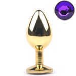 Buttplug Metall 2,5 cm Guld