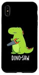 Coque pour iPhone XS Max Dino-saw Jeu de mots drôle dinosaure