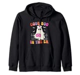 Code Boo In The Er Nurse Halloween Boo Zip Hoodie