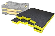 Shadow Foam TSTAK/ProStack Drawers Inserts - [Yellow 30mm Twin Pack] Perfect fit for DeWalt TSTAK Drawers & Stanley Prostack Drawers | Fantastic for Hand Tools, Power Tools & Tool Storage