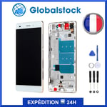 Ecran LCD + vitre tactile sur châssis pour Huawei Ascend P8 Lite Blanc + outils