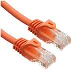 StarTech.com Câble réseau Cat5e UTP sans crochet de 1 m - Cordon Ethernet RJ45 anti-accroc - Câble patch Mâle / Mâle - Orange (45PAT1MOR)