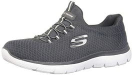 Skechers Summits Baskets pour Femme, Charbon, 36 EU