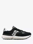 Saucony Jazz NXT Leather Blend Trainers, Black/Silver