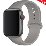 Silikonrem för Apple Watch Band 45mm 44mm 42mm 49mm 41mm 40mm 38mm armband iwatch Series 8 7 9 SE 4 3 5 Ultra 6 new-Clay new-Clay 42 44 45 49 mm S-M