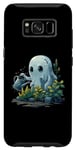 Coque pour Galaxy S8 Fantôme mignon jardinage plante Halloween