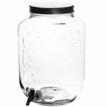 Glass krukke med kran 7,8 liter