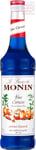 MONIN Premium Blue Curacao Syrup 700ml for Cocktails and Mocktails. 100 Percent