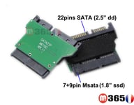 Adaptateur Convertisseur mini pci-e mSATA SSD 1.8"  to 2.5'' SATA DD Conversion