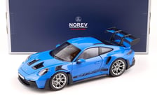 1:18 NOREV Porsche 911 (992) GT3 Rs Coupé 2022 Shark Bleu 187358