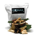 GIOSNAX - Petbox Extra Small, Boîte à goûter Naturelle pour Chien, récompenses, Morceaux de panse de Boeuf de 2 à 8 cm, 100 g, Bandes de Cuir chevelu de Boeuf 100 g, os à mâcher 12 cm, 2 pièces,