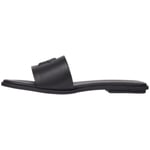 Sandales Tommy Hilfiger  Mules plates femme  Ref 59975 Noir