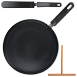 Set d'ustensiles de cuisine Lily Cook crepiere noire induction 28cm usten