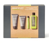 Man Stuff Refresh Kit Shower Gift Set Mens Grooming Face & Body Wash Skincare