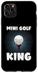 Coque pour iPhone 11 Pro Max Mini joueur amateur de golf King Lover pour homme et garçon