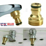 2pcs Fitting 23mm Brass Garden Faucet Hose Tap Water Adaptor Connector Mixer