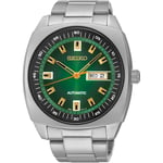 Seiko Men’s Watch SNKM97 Recraft Automatic Green Dial Stainless Steel 43.5mm