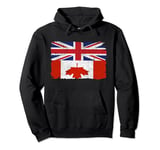 Half Britain And Canadian British UK Canada Flag Men Women Pullover Hoodie