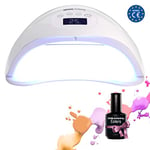 Lampe UV LED pour vernis a ongles semi-permanent - Sunshine 48W White Edition âœ¦ Manucure et pedicure long lasting - Sechage rapide