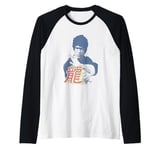 Bruce Lee Dragon Epic Bust Shot Vintage Raglan Baseball Tee