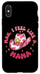 Coque pour iPhone X/XS Yeehaw Chapeau de cowgirl I Feel Like A Mama