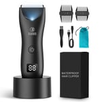 Men Body Hair Trimmer Groin Shaver Men Body Grooming Clipper Rechargeable