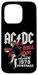 Coque pour iPhone 15 Pro AC/DC Rock and Roll Damnation Live 1978 Powerage