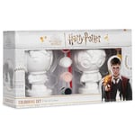 Harry Potter Gifts DIY Figurine Set Paint Your Own Harry and Ron Plaster Figure Colouring Craft Kit for Kids Teens Adults Activity Set Paint and Brushes Included