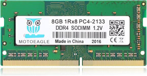 Barrette de mémoire RAM pour ordinateur portable 8 Go 1RX8 DDR4 2133 MHz SODIMM PC4-17000 (PC4-2133P) CL15 Non-ECC