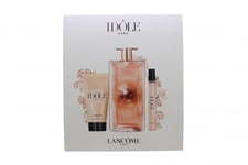 LANCÔME IDÔLE AURA GIFT SET 50ML EDP + 5ML EDP + 50ML BODY LOTION - WOMEN'S