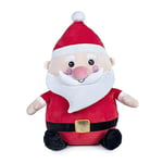 Famosa Softies - Peluche de Noël du Père Noël 45 cm, poupée décorative du Père Noël avec Costume Rouge et Bonnet Doux et Doux pour Offrir à Tous, Plus âgés Filles et garçons, Célèbre (760022342)