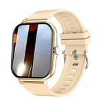 Montre Intelligente Pour Téléphone Android,2023 Pouces,Écran De Document,Appel Bluetooth,Surveillance De L'oxygène Sanguin Et De La Pression,Femmes Et Hommes,1.44 - Type 1-Gold