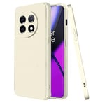 Hismart Phone Case for OnePlus 11(2023), Slim Silicone Mobile Cover Waterproof with Full Camera Protection - White