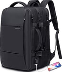 BANGE Sac à dos de voyage, sac à dos de voyage approuvé en avion pour sac de voyage international, résistant à l'eau et durable, sac à dos pour ordinateur portable de 17", grand sac à dos d'affaires,