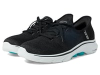 Skechers Women's GO Walk 7 VIA Sneaker, Black, 3 UK