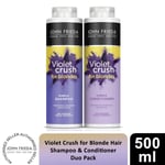 John Frieda Shampoo & Conditioner Duo Pack Voilet Crush for Blondes, 500ml