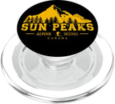 Souvenir de la station de ski alpin Sun Peaks Canada PopSockets PopGrip pour MagSafe