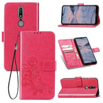 Protective Phone Case For Nokia 2.4 Flip Cover Bag Pouch Bumper Pink New