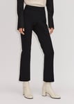 ME+EM SUPER STRETCH TAILORING KICK FLARE CROP TROUSERS BLACK SIZE UK 6 *RRP £135